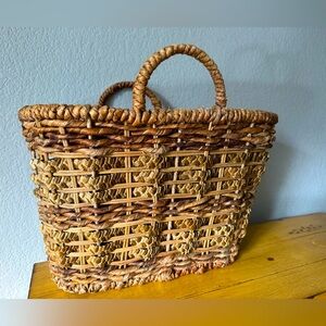 Wicker Basket with Handles